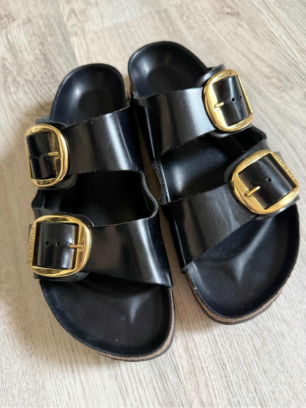 Black Arizona Birkenstock 39 big buckles